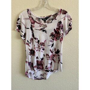 Floral SP Vera Wang Short Sleeve Shirt